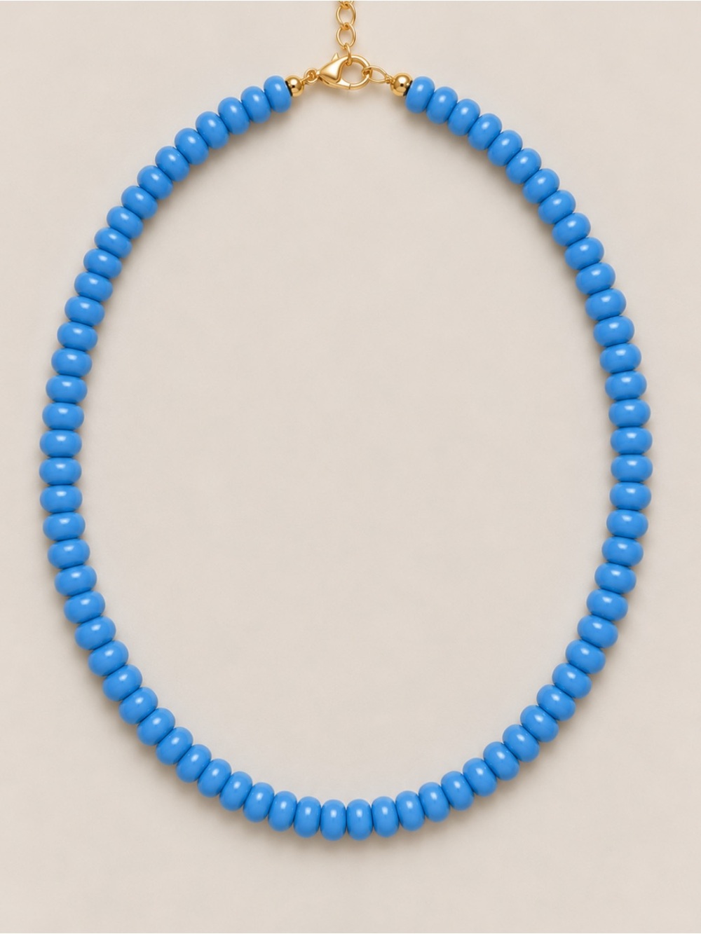 New! Blue Beaded Dopamine Statement Necklace 5022 NWOT